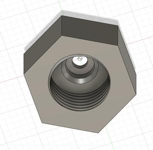 M10 PTFE Tube fitting nut for filament dry box