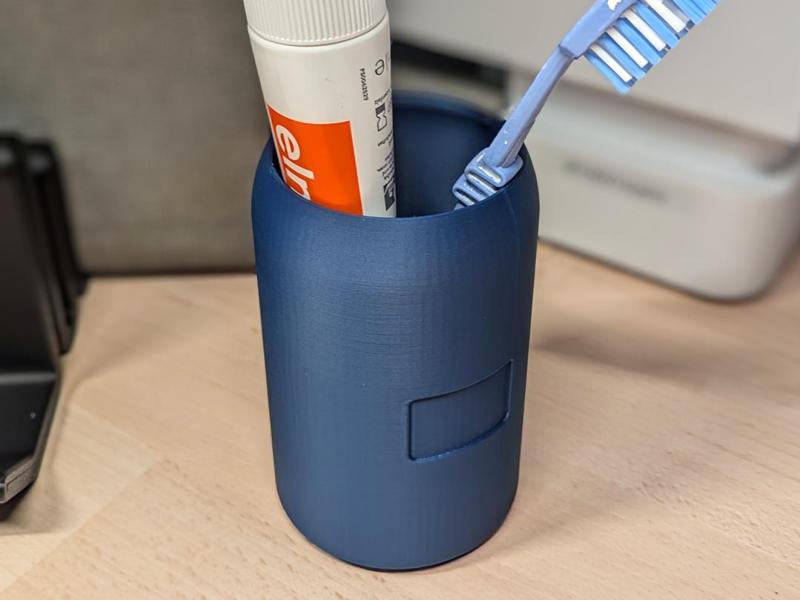 Minimalist Toothbrush Cup (labelable)