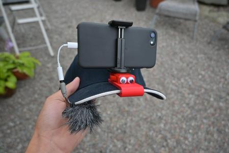 Tripod screw on baseball cap...