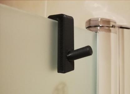 Towel holder (for shower glass)