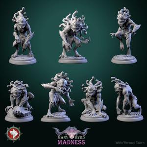 Morpheyes set  7 miniatures 32mm pre-supported