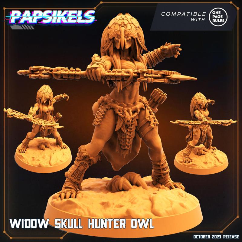 WIDOW SKULL HUNTER OWL