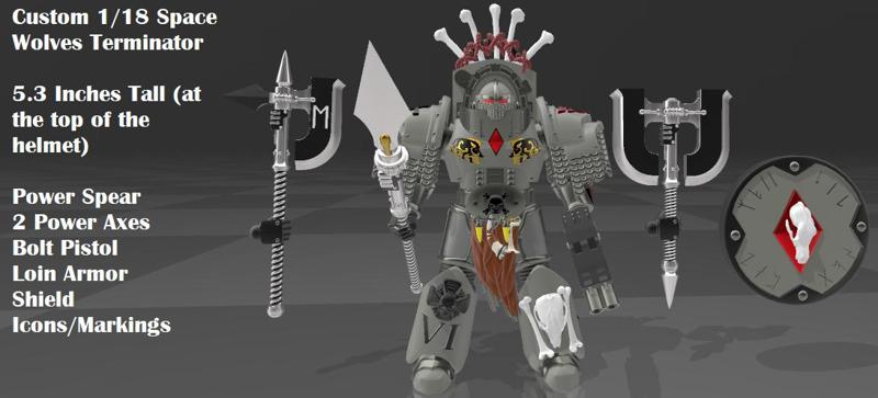 Custom 1/18 30K Space Wolves Terminator