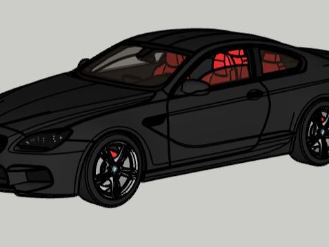3d bmw car