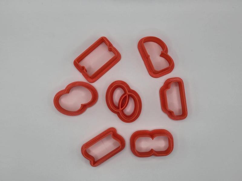 Polymer Clay Cutter Mold Shape Pack 12