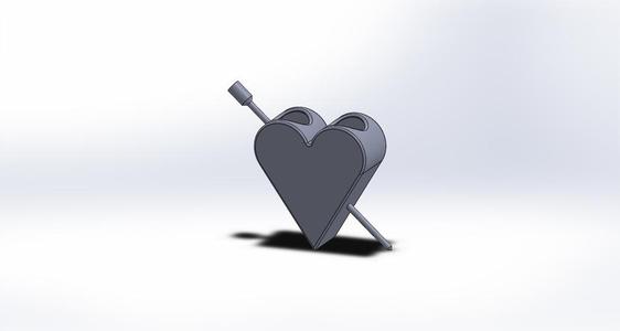 One Arrow Heart Pen Holder