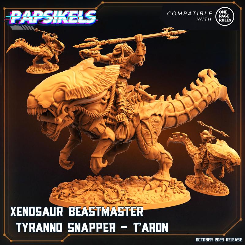 XENOSAUR BEASTMASTER TYRANNO SNAPPER TARON