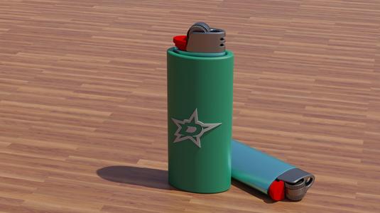 Dallas Stars Bic Lighter Case