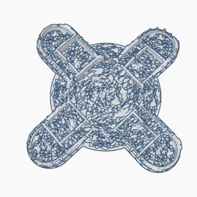 Sci-Fi Destroyed Building 59 SFD059