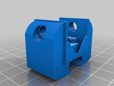dovetail end clip for 2020 rail for filament guide