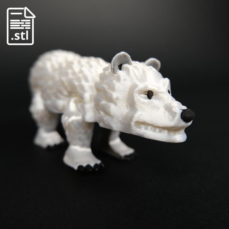 Polar bear-Print-in-Place