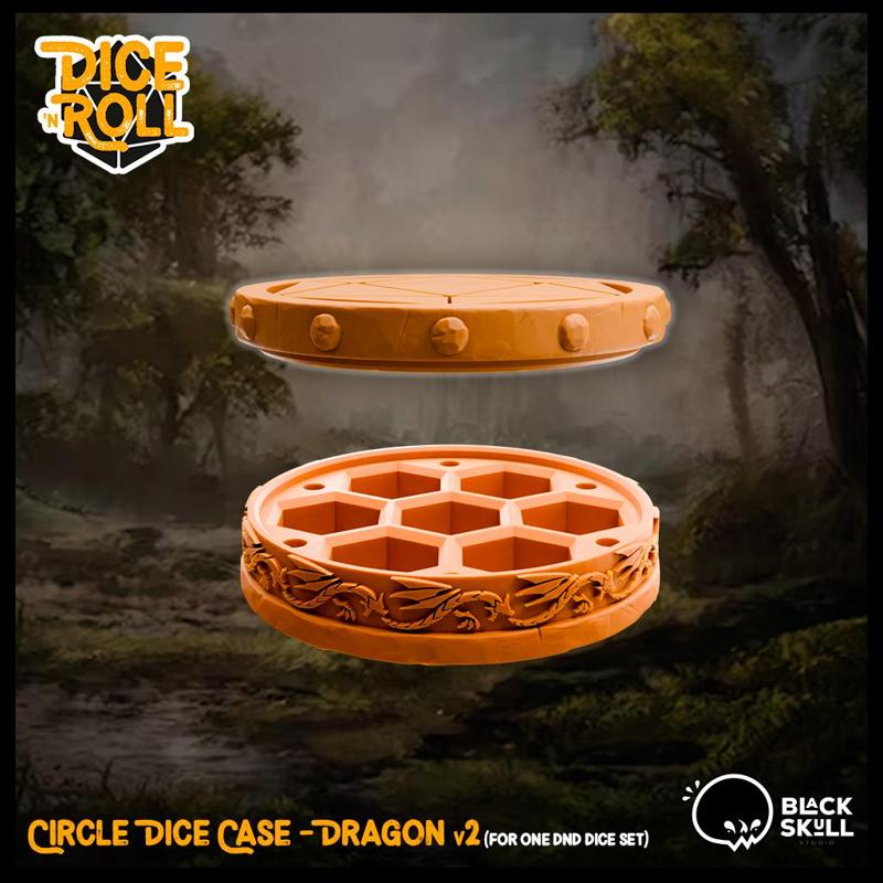 Circle Dice Case - Dragon v2