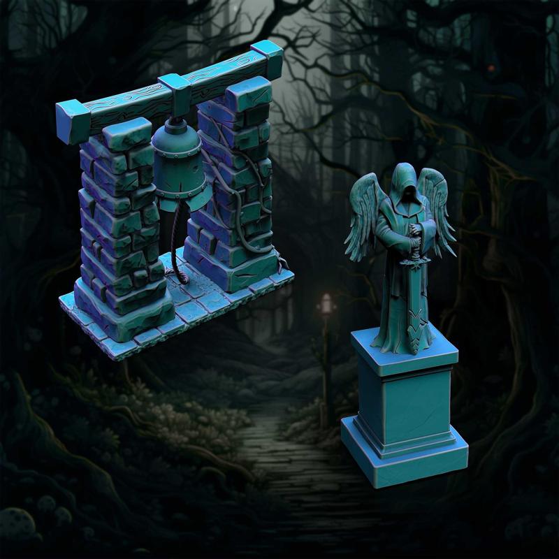 Bell and Statue