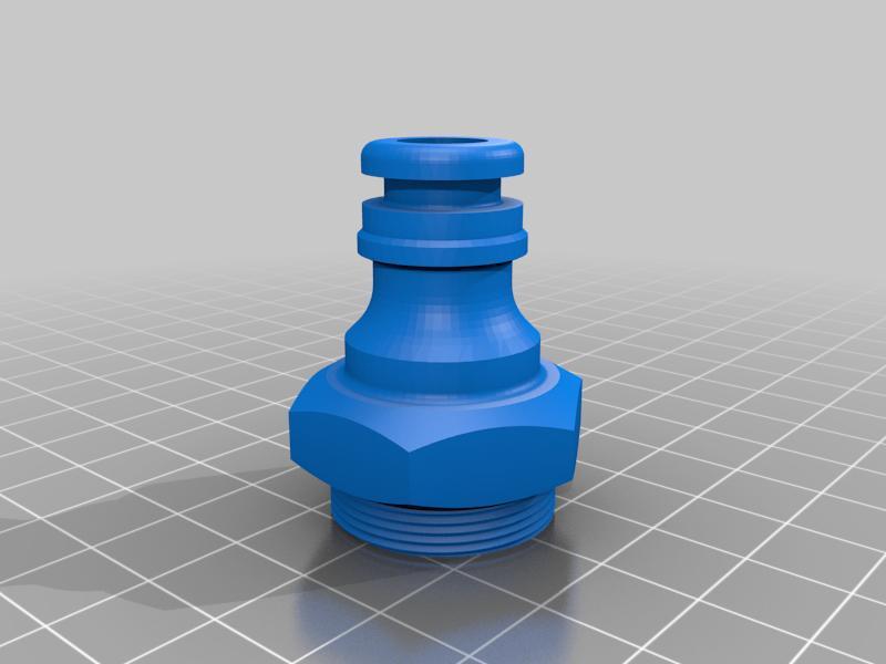 Tap to hose adaptor inckuding grommet