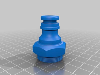 Tap to hose adaptor inckuding grommet