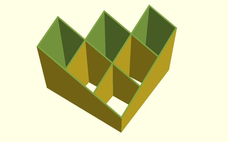 A diamond shelf