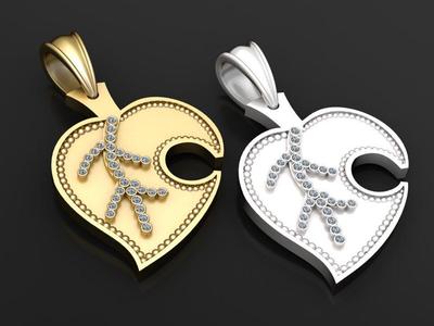 GOLD LEAVES PENDANT