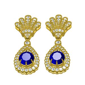 Oval Cut Diamond Dangle Drop Earring