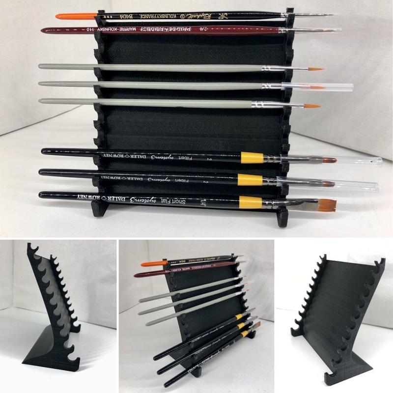 Support horizontal pinceaux- Horizontal paintbrush stand