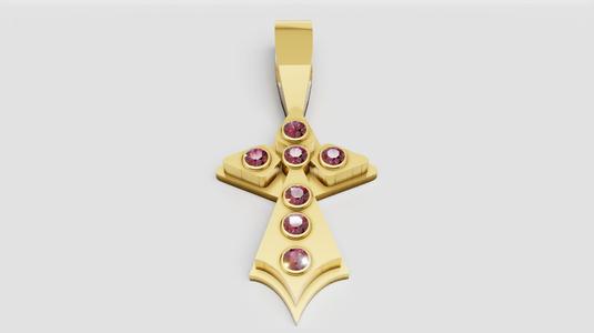 Cross Pendant 3D printable model