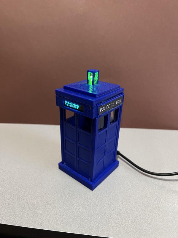 Tardis clock with RGB led