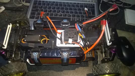 Tamiya TL-01 Saddle Pack LiPo Battery Tray Mod