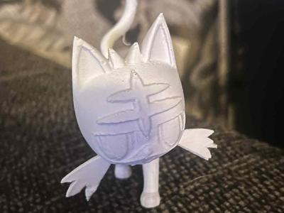 litten pokemon unpainted model 