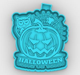 Halloween - Trick or Treat 190527 - freshie mold - STL for silicone mold