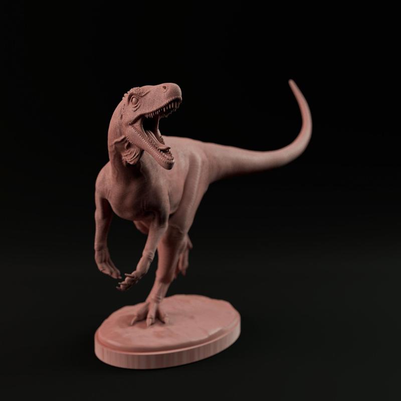 Herrerasaurus running 1-35 scale pre-supported dinosaur
