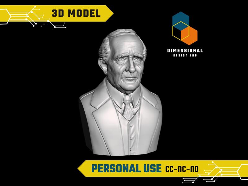 J.R.R. Tolkien - High-Quality STL File for 3D Printing (PERSONAL USE)