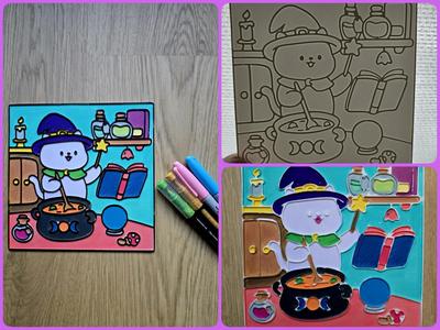 Cozy Wizard Magic DIY Coloring NO AMS