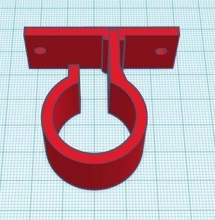 25mm pipe bracket holder