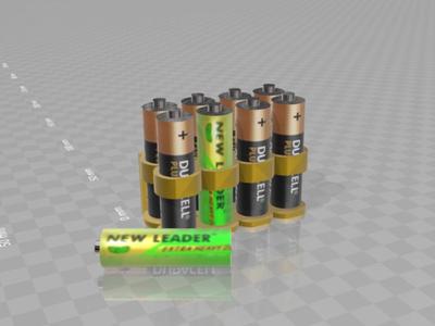 battery organizer AA with wall mountable - no supports