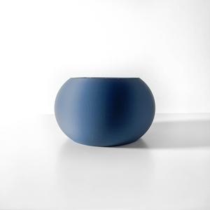 The Rono Simple Planter Pot with Drainage Tray & Stand Included: Modern and Unique Home Decor for Plants and Succulents  | STL File