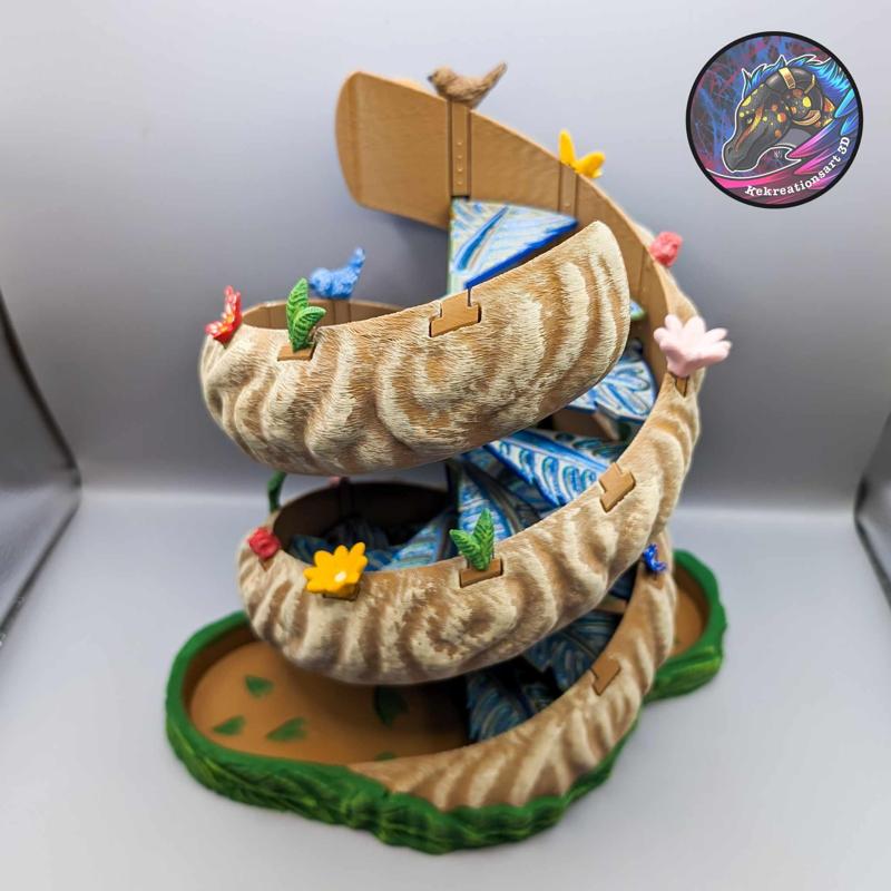 Twisting Tree Dice Tower