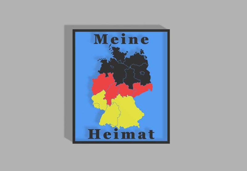 Germany map, My homeland, sign, MMU, Germany, Heimatliebe