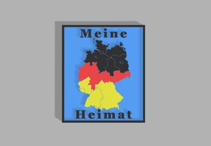 Germany map, My homeland, sign, MMU, Germany, Heimatliebe