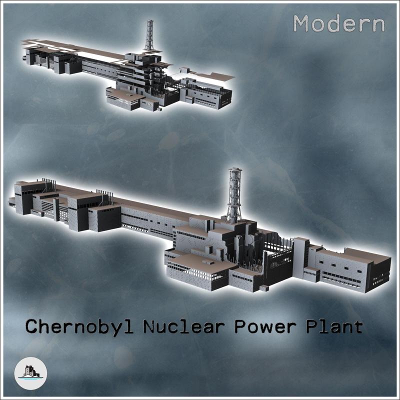 Chernobyl nuclear power plant with open reactor after explosion (7) - Cold Era Modern Warfare Conflict World War 3 RPG  Post-apo WW3 WWIII