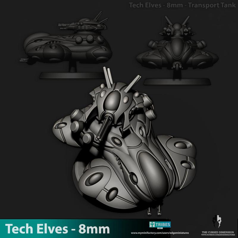 Transport Tank - Tech Elves - 8mm