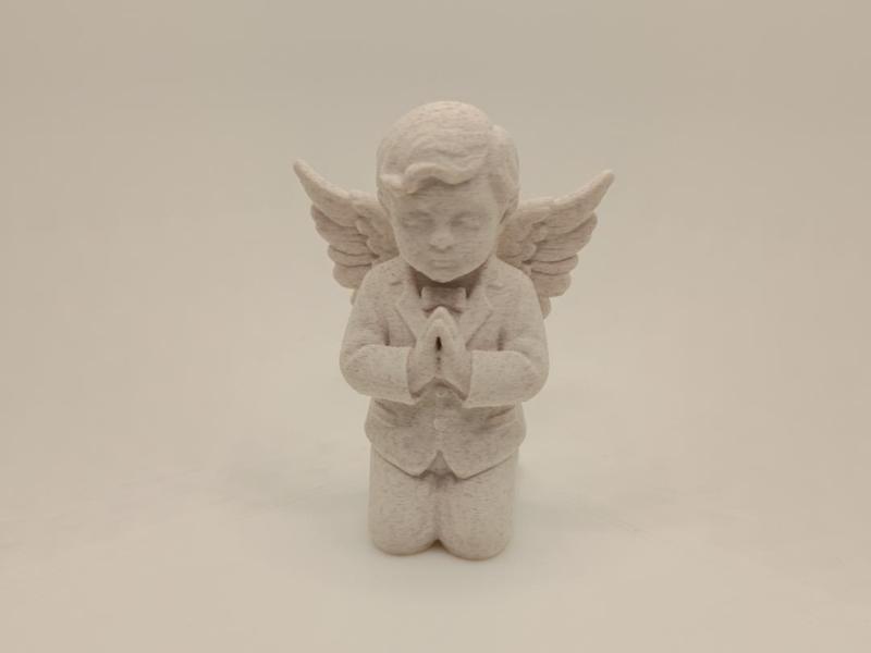 Kneeling Angel in Childlike Form Boy
