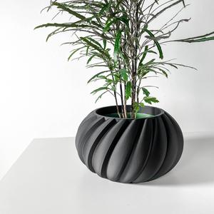 The Oro Planter Pot with Drainage | Tray & Stand Included | Modern and Unique Home Decor for Plants and Succulents  | STL File