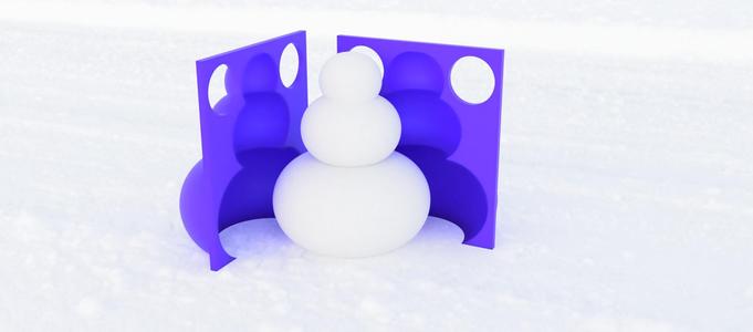 Snowman mold