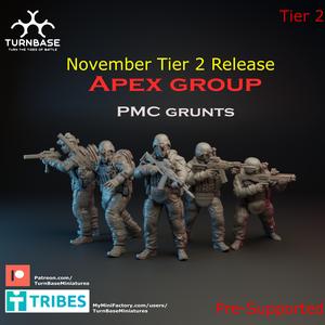 TurnBase Miniatures: Wargames- Apex Group PMC Grunts
