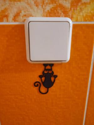 light switch decor Cat