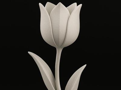 Minimal Tulip Sculpture