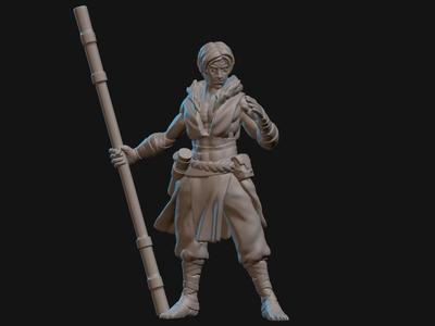 Human Monk Miniature