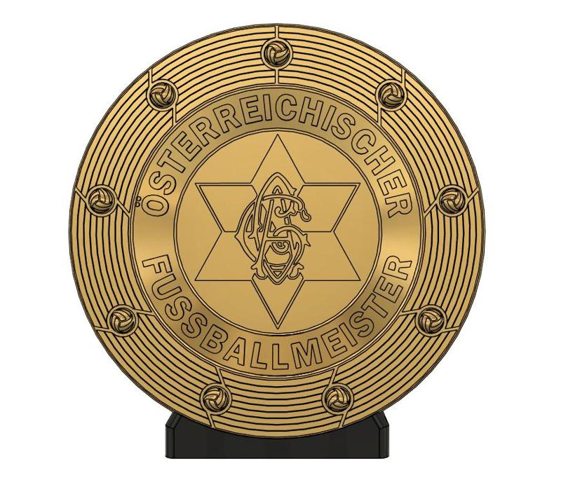 Grazer AK Meisterteller - 3D-printed trophy in ÖFB Bundesliga style for real soccer fans