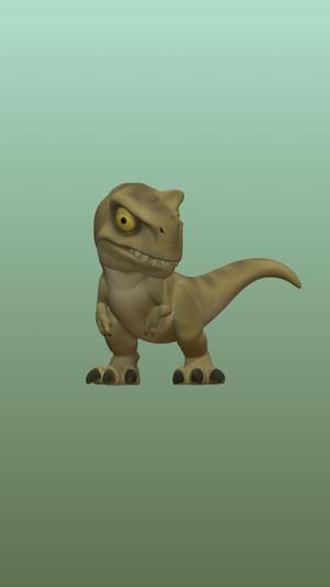 T-rex Jurassic Chibi figure