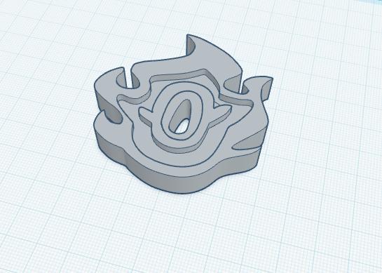 Rengoku tsuba handguard from demon slayer!