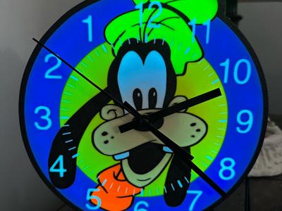 Goofy Lightbox Clock